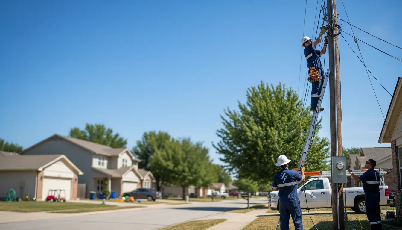 Residential electrician providing installation services in Barlow, KY